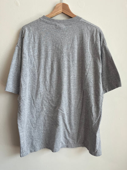 00s Carolina Panthers Reebok Spell Out NFL Grey Tee (L)