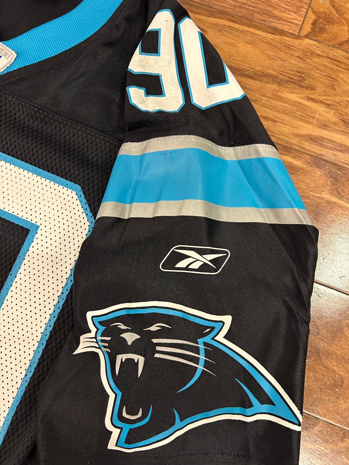 00s Carolina Panthers Julius Peppers Reebok Jersey (M)