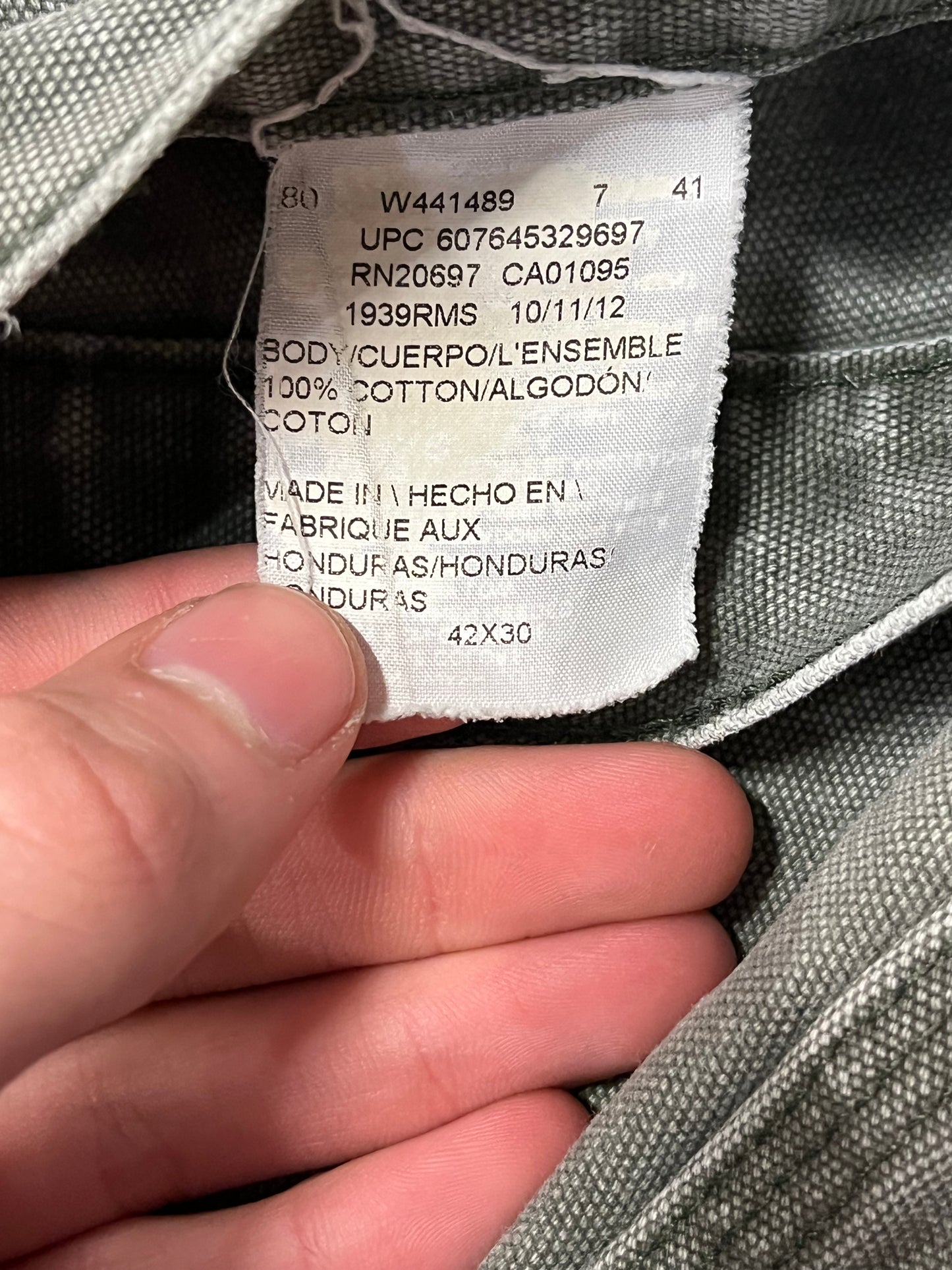 00s Dickies Black Tab Olive Pants (42 x 30)