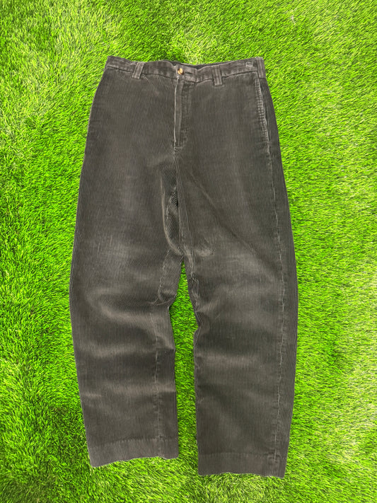 90s LL Bean Vintage Black Corduroy Pants (31 x 30)