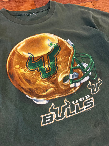 90s University of Southern Florida (USF) Bulls Graphic Vintage Tee (XL)