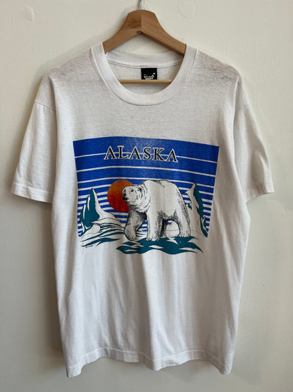 1987 Alaska Polar Bear Nature Tee (L)