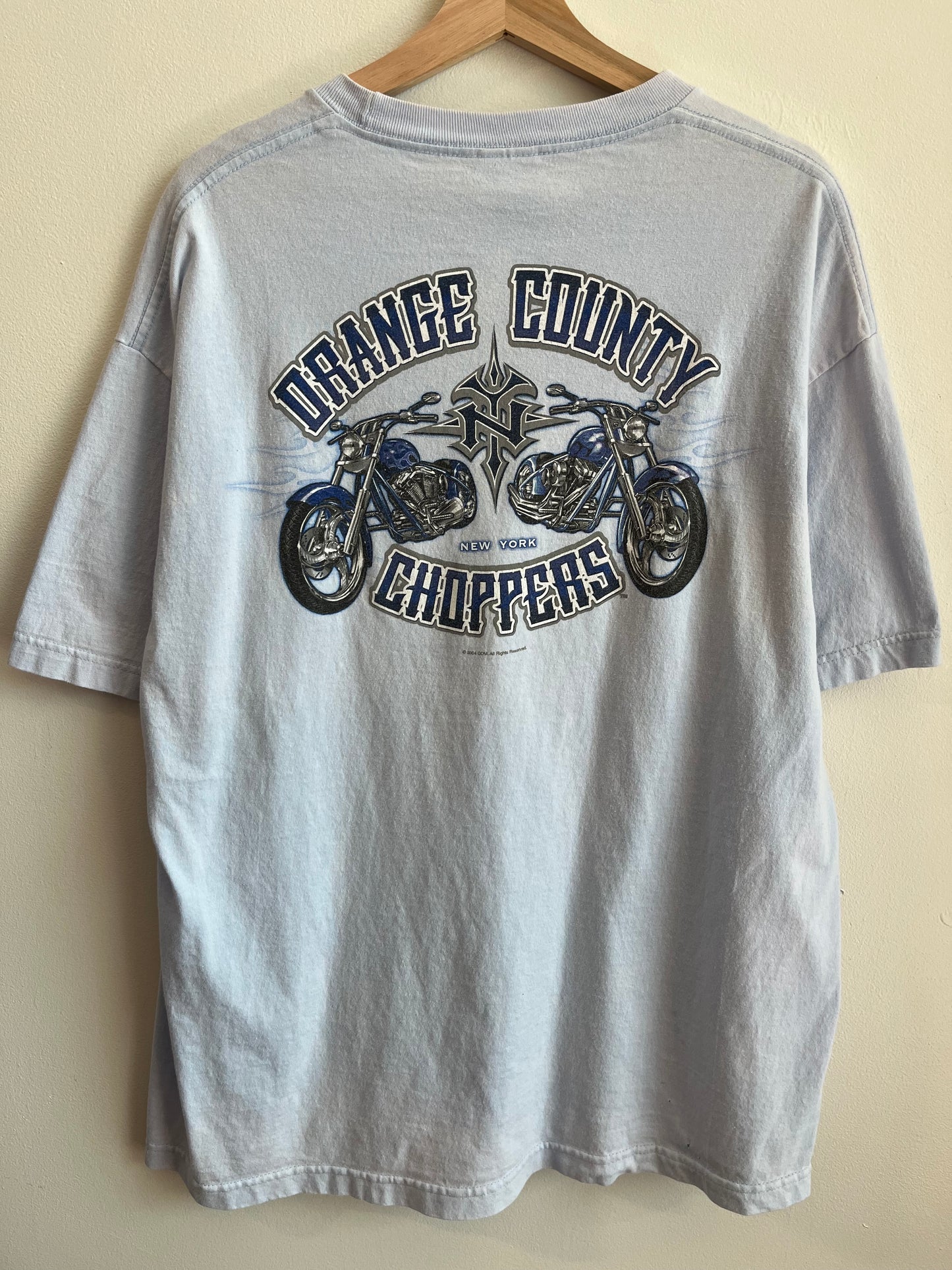 2004 Orange County Choppers Baby Blue Tee (XL)