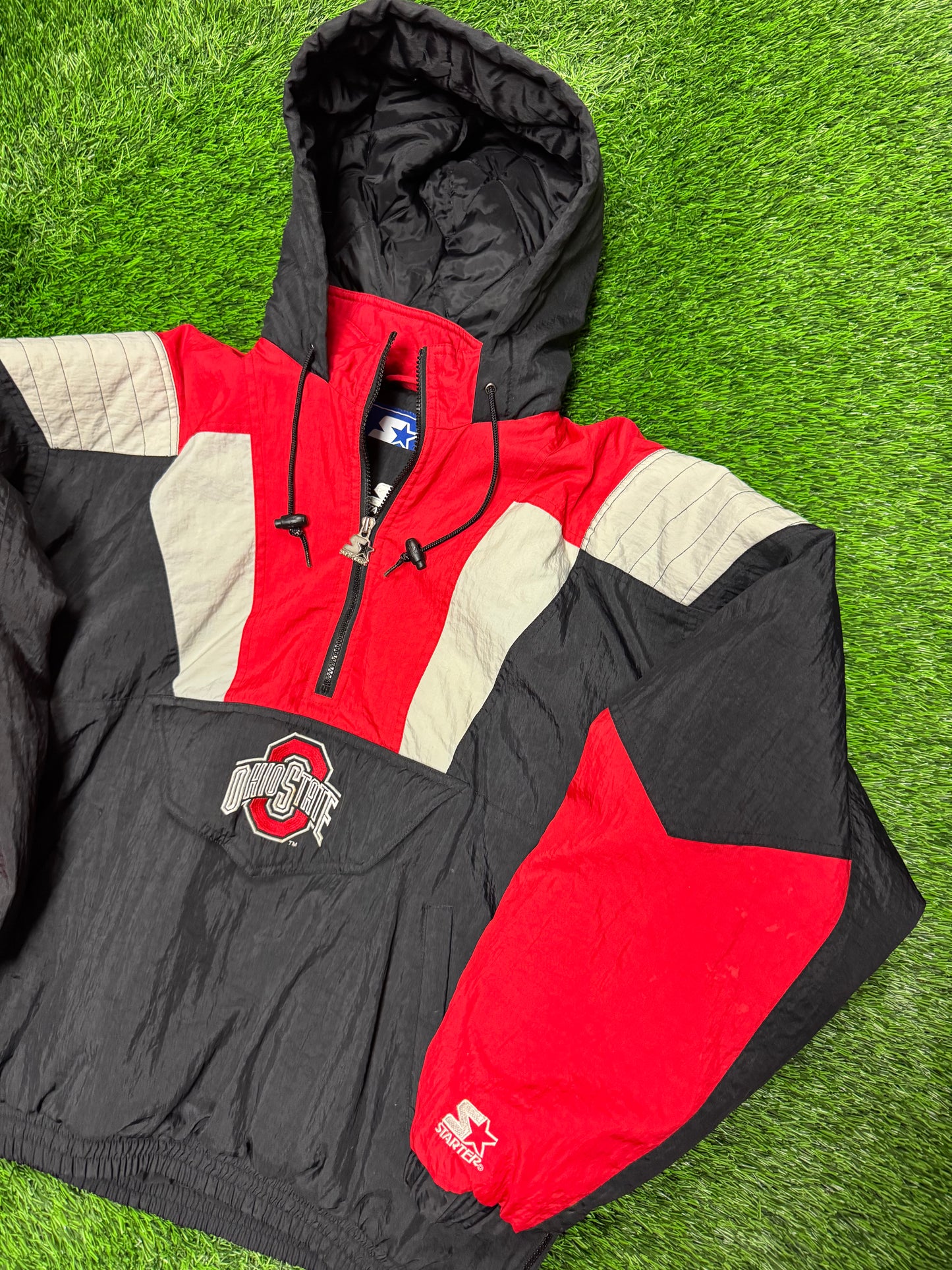 90s Ohio State University (OSU) Vintage Starter Puffer Jacket (XL)