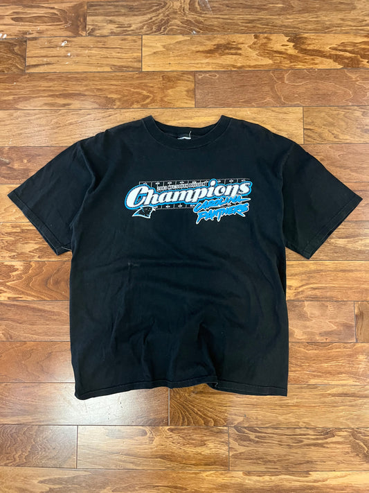 2003 Carolina Panthers NFC Champs Yard Line Tee (L)