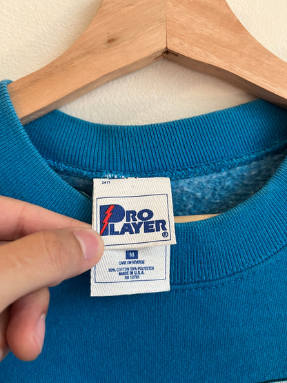 1996 Carolina Panthers Blue Pro Player Crewneck (M)