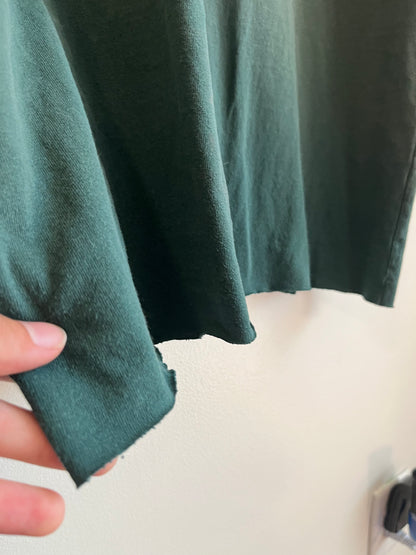 00s Carhartt Faded Green Cropped Pocket Tee (L)