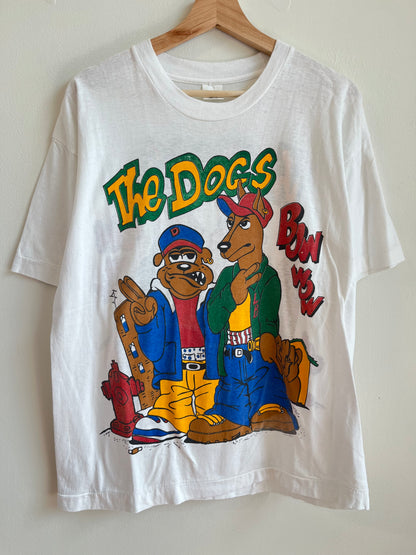 1990s Bow Wow The Dogs Front/Back Graphic Music Tee (M)