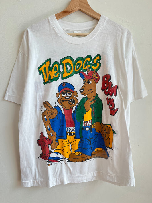 1990s Bow Wow The Dogs Front/Back Graphic Music Tee (M)