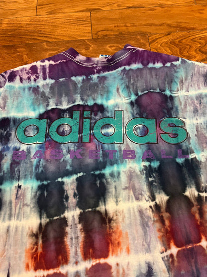 1994 Charlotte Final Four Adidas Tie Dye Cut Off Tank Top Tee (L)