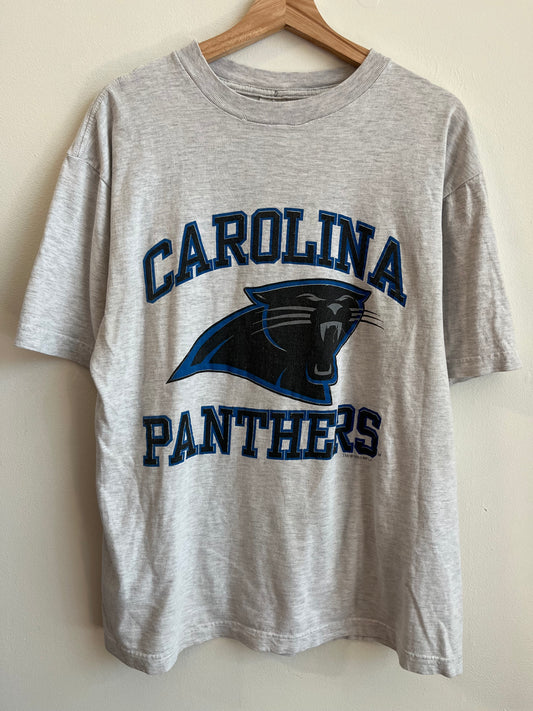 1993 Carolina Panthers Grey Spell Out Tee (L)