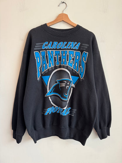 1993 Carolina Panthers Football Black Crewneck (XL)
