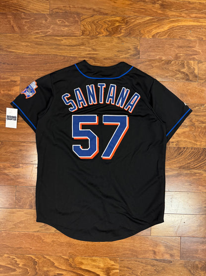 2008 NY Mets Johan Santana Final Season MLB Jersey (L)