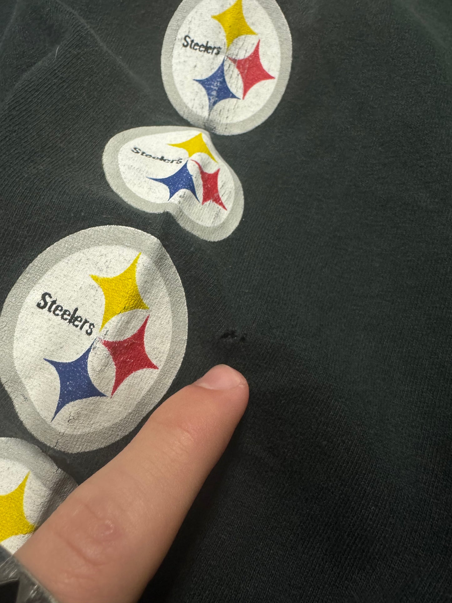 00s Pittsburgh Steelers Here We Go Long-Sleeve Shirt (XL)