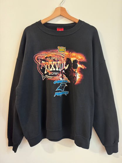 2004 Carolina Panthers Super Bowl XXXVIII Crewneck (XL)