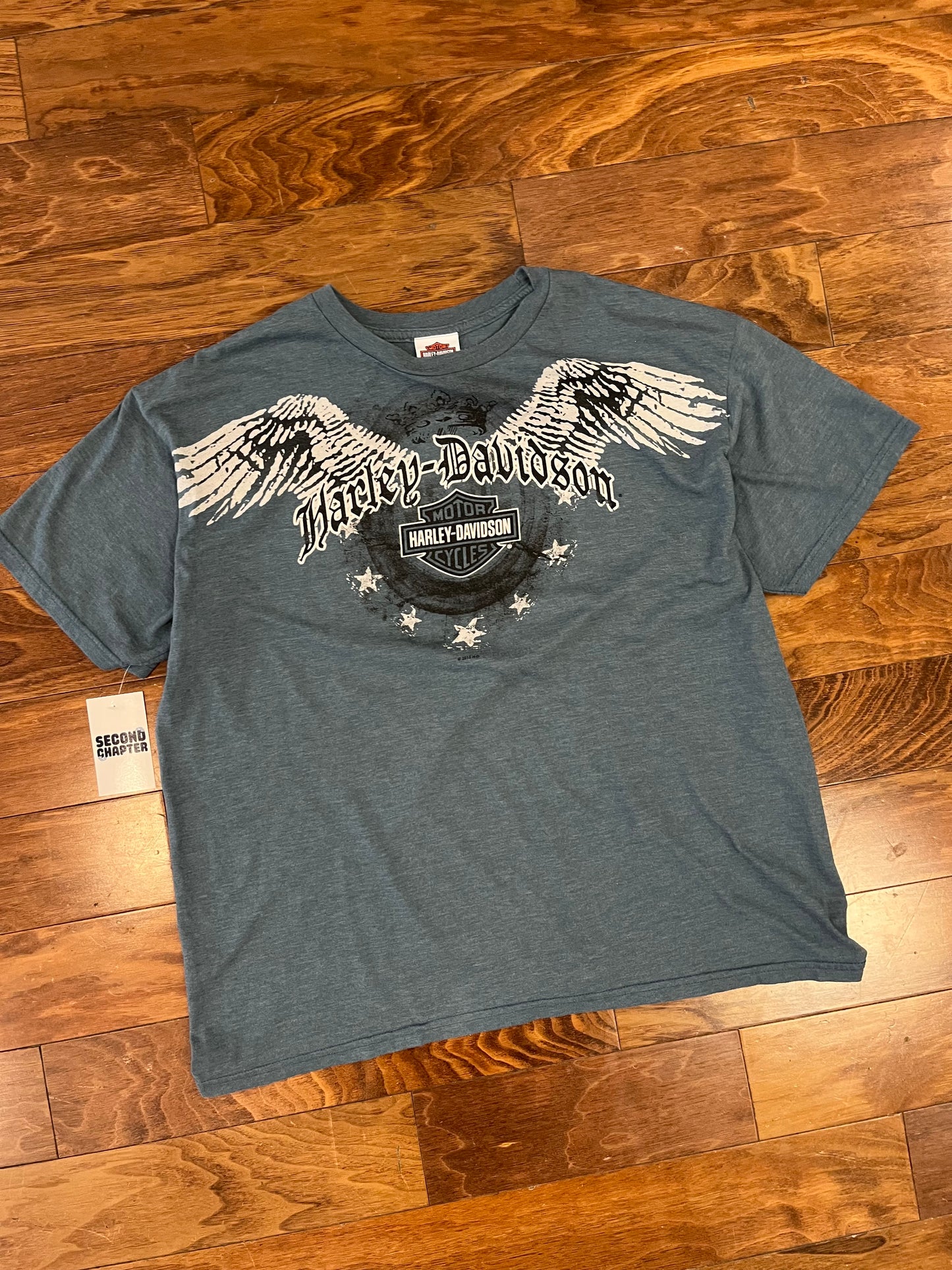 2012 Harley Davidson Affliction Blue Tee (XL)