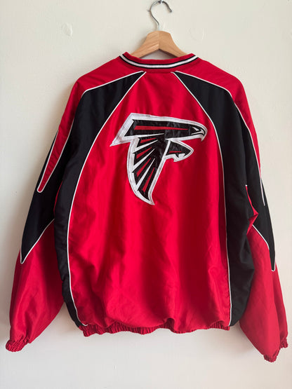 2010s Atlanta Falcons Red Spell Out Windbreaker (XL)