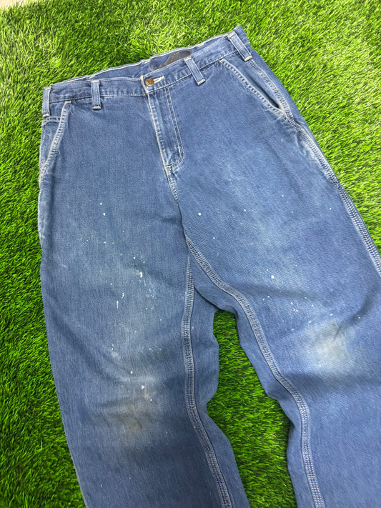 00s Vintage Carhartt Painter Dark Wash Workwear Carpenter Jeans (30 x 32)
