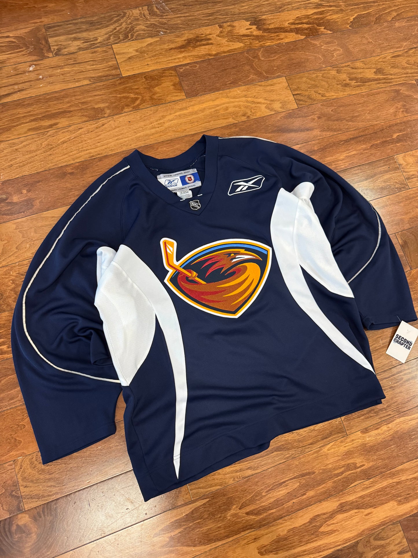 00s Atlanta Thrashers CCM Reebok Jersey (L)
