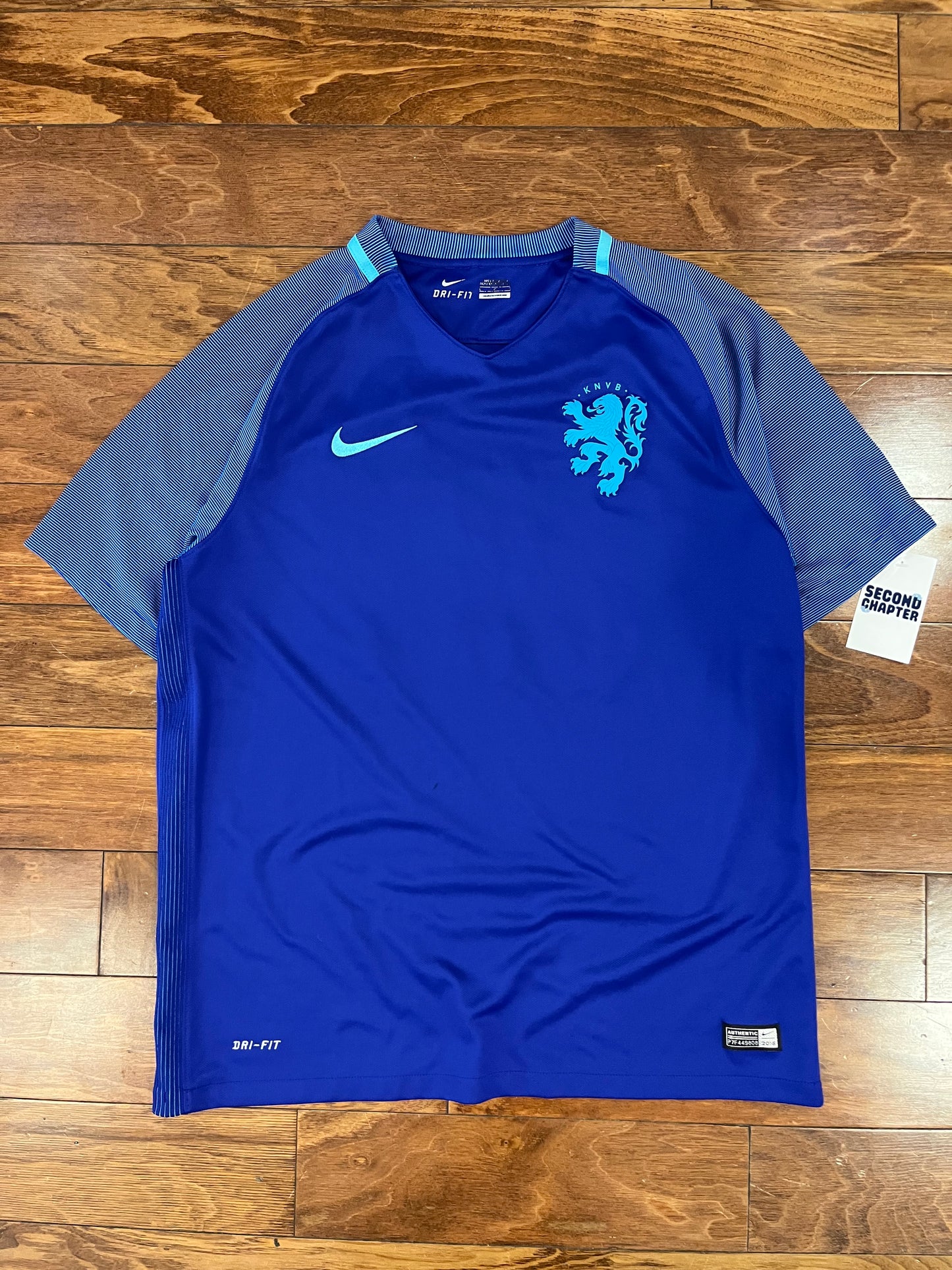 Netherlands KNVB National Team Nike Away Soccer Jersey 2016 Kit (L)