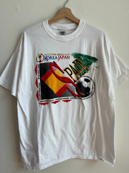 2002 Spain Soccer Vintage World Cup Tee (XL)