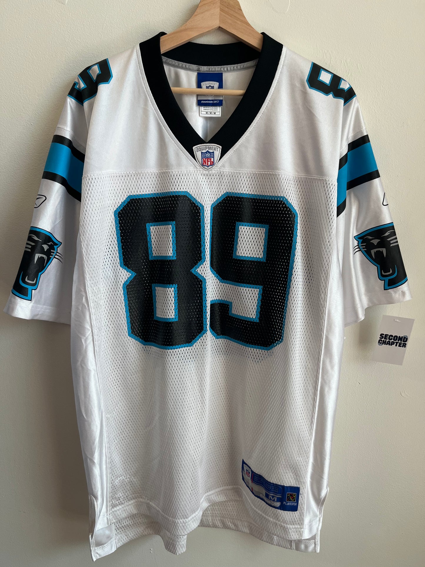 00s Carolina Panthers Steve Smith Reebok Away Jersey (M)