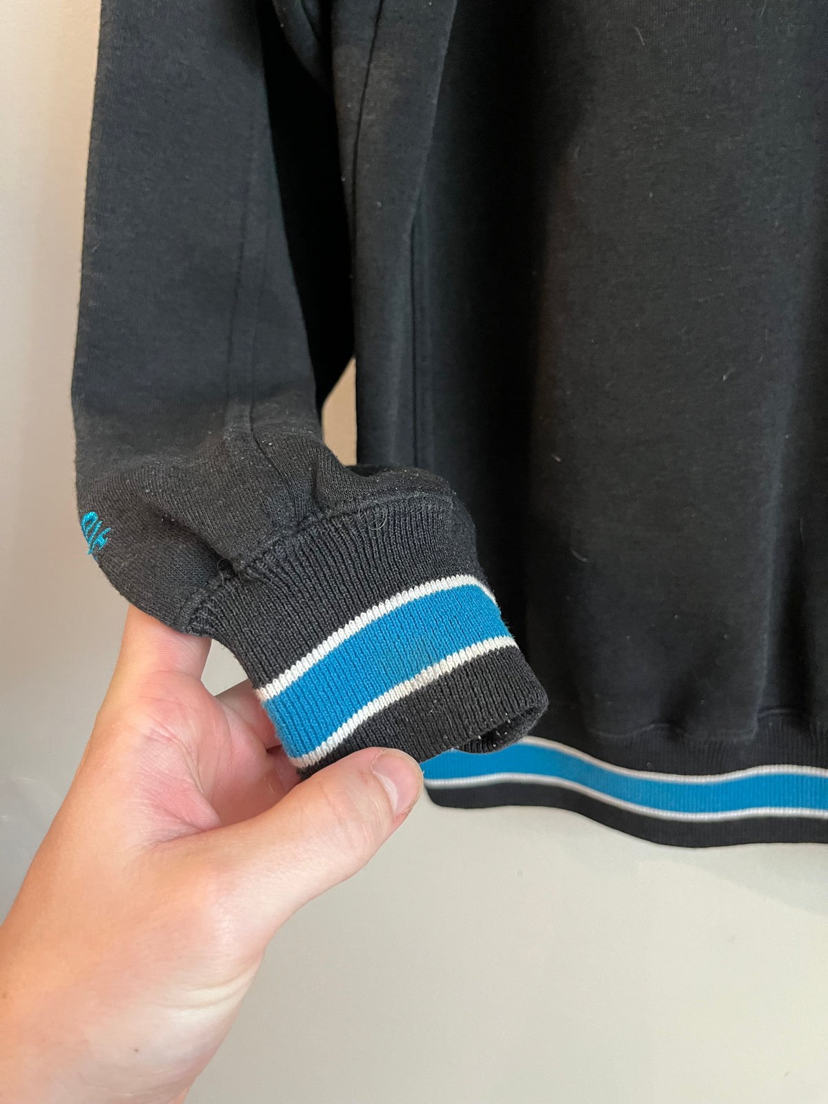00s Carolina Panthers Lee Black Embroidered Crewneck (M)