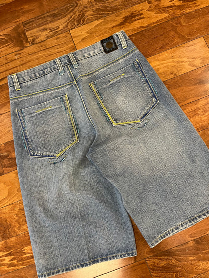 00s Royal Blue Baggy Shorts (34)