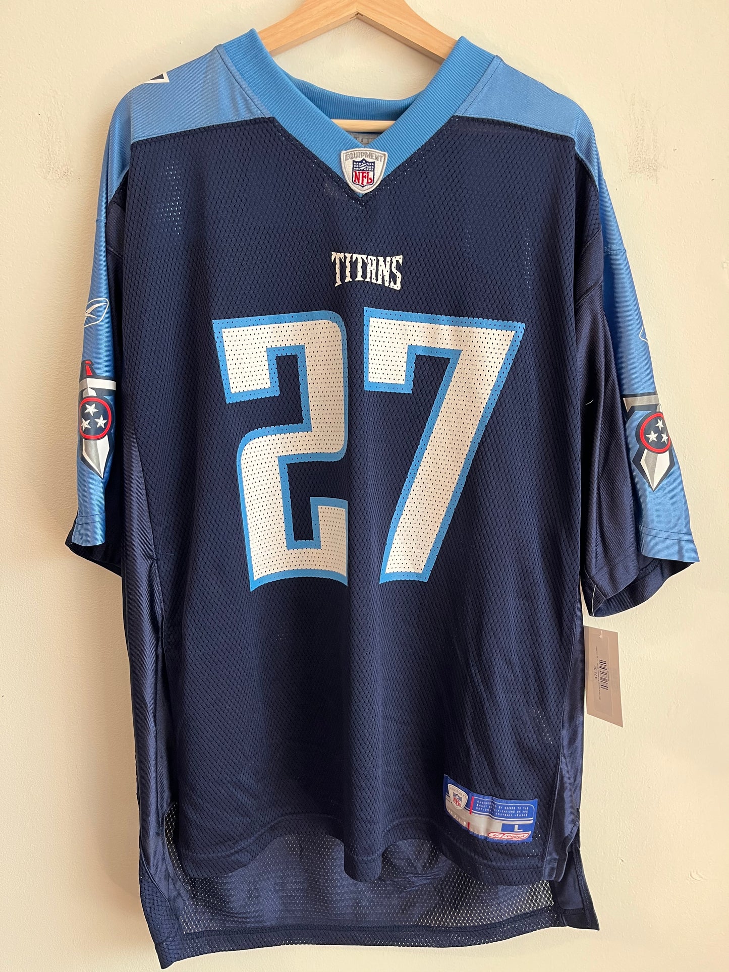 00s Tennessee Titans Eddie George #27 Reebok Jersey (L)