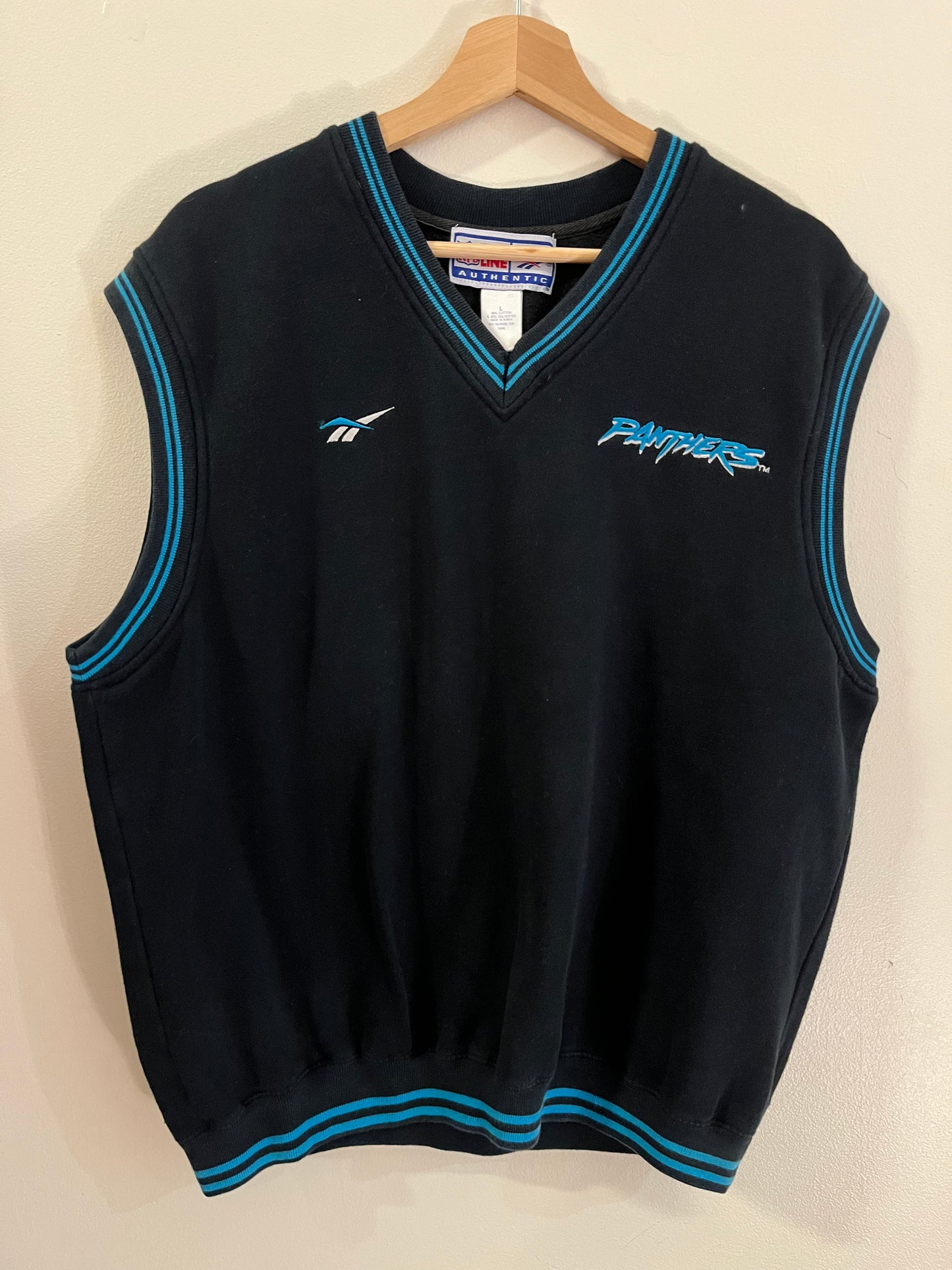 90s Carolina Panthers Reebok Pro Line Vest (L)