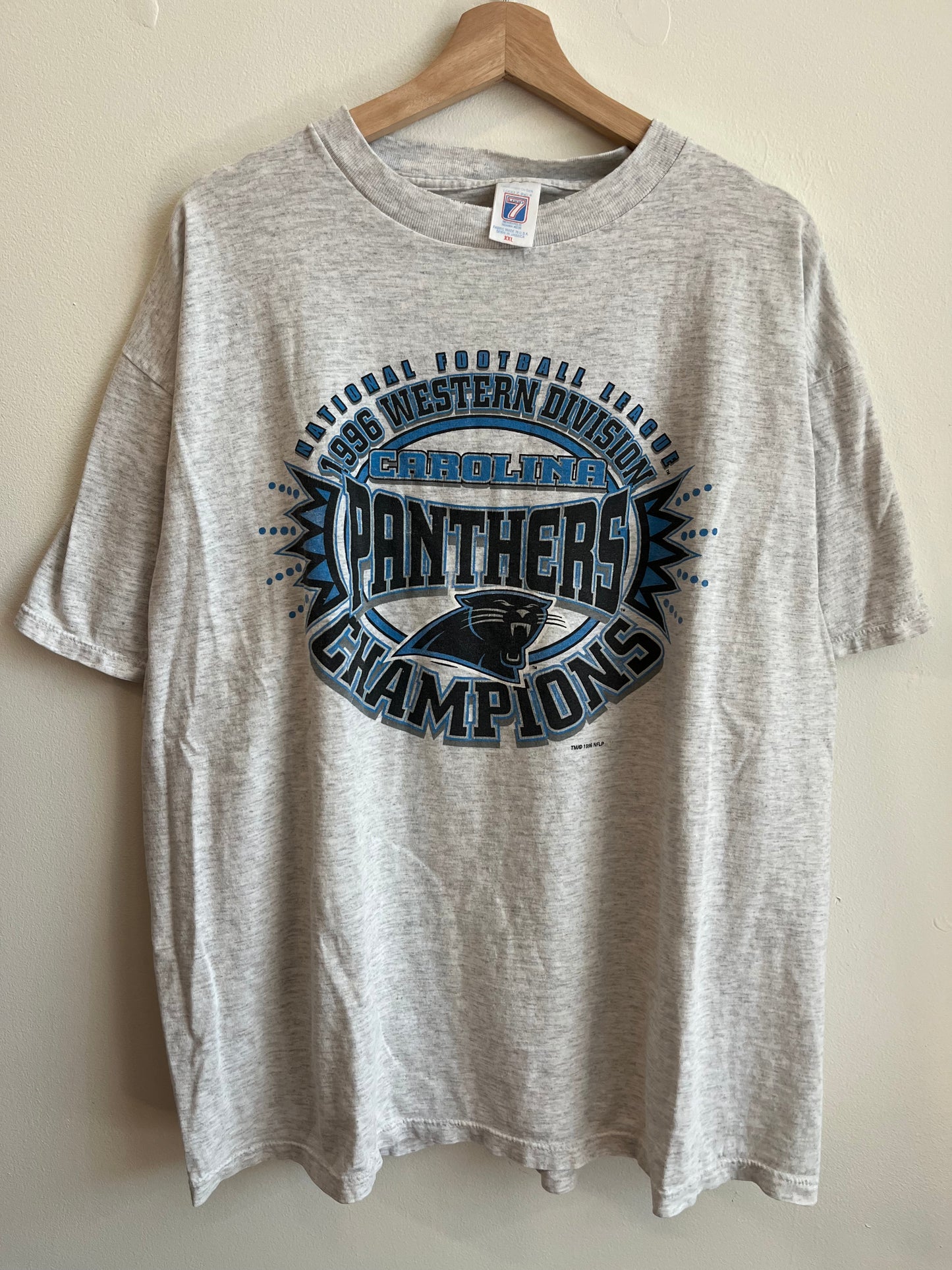 1996 Carolina Panthers Grey Western Division Tee (XXL)