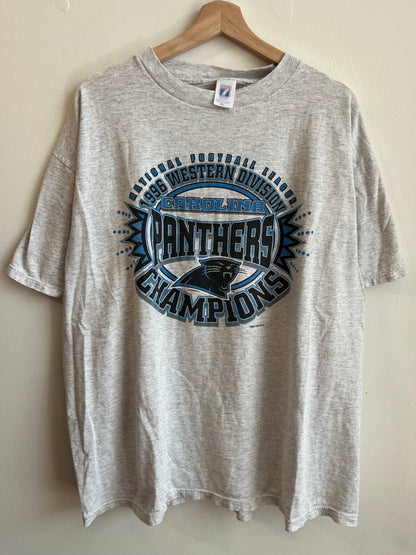 1996 Carolina Panthers Grey Western Division Tee (XXL)