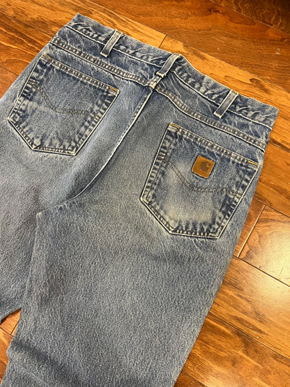 2009 Carhartt Faded Blue Jeans (34 x 34)