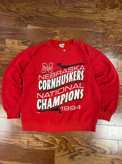 1994 Nebraska Cornhuskers National Champs Crewneck (XL)