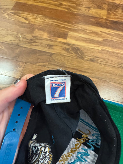 90s Jacksonville Jaguars Logo 7 Spell Out Hat (OS)