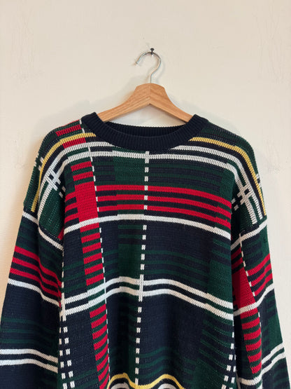 90s Trading Company Striped Essential Sweater (XL)