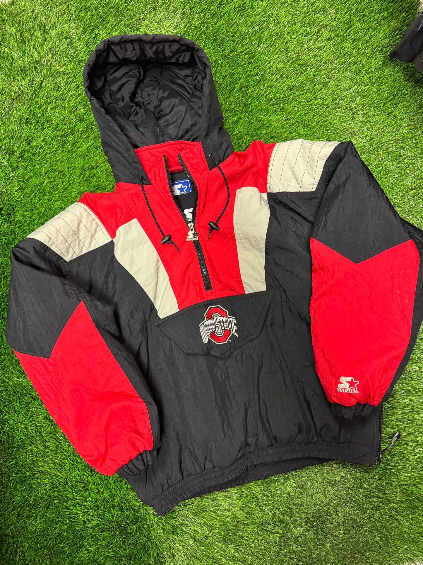 90s Ohio State University (OSU) Vintage Starter Puffer Jacket (XL)