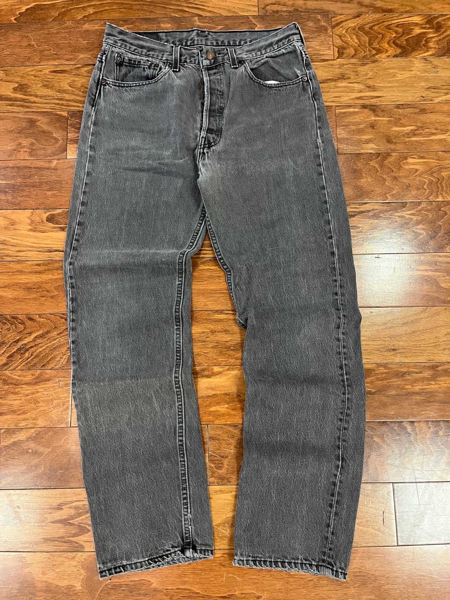 1994 Levi's 501 Vintage Faded Black Jeans (31 x 32)