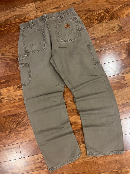 2016 Carhartt Lumber Colored Paint Carpenter Pants (36x34)