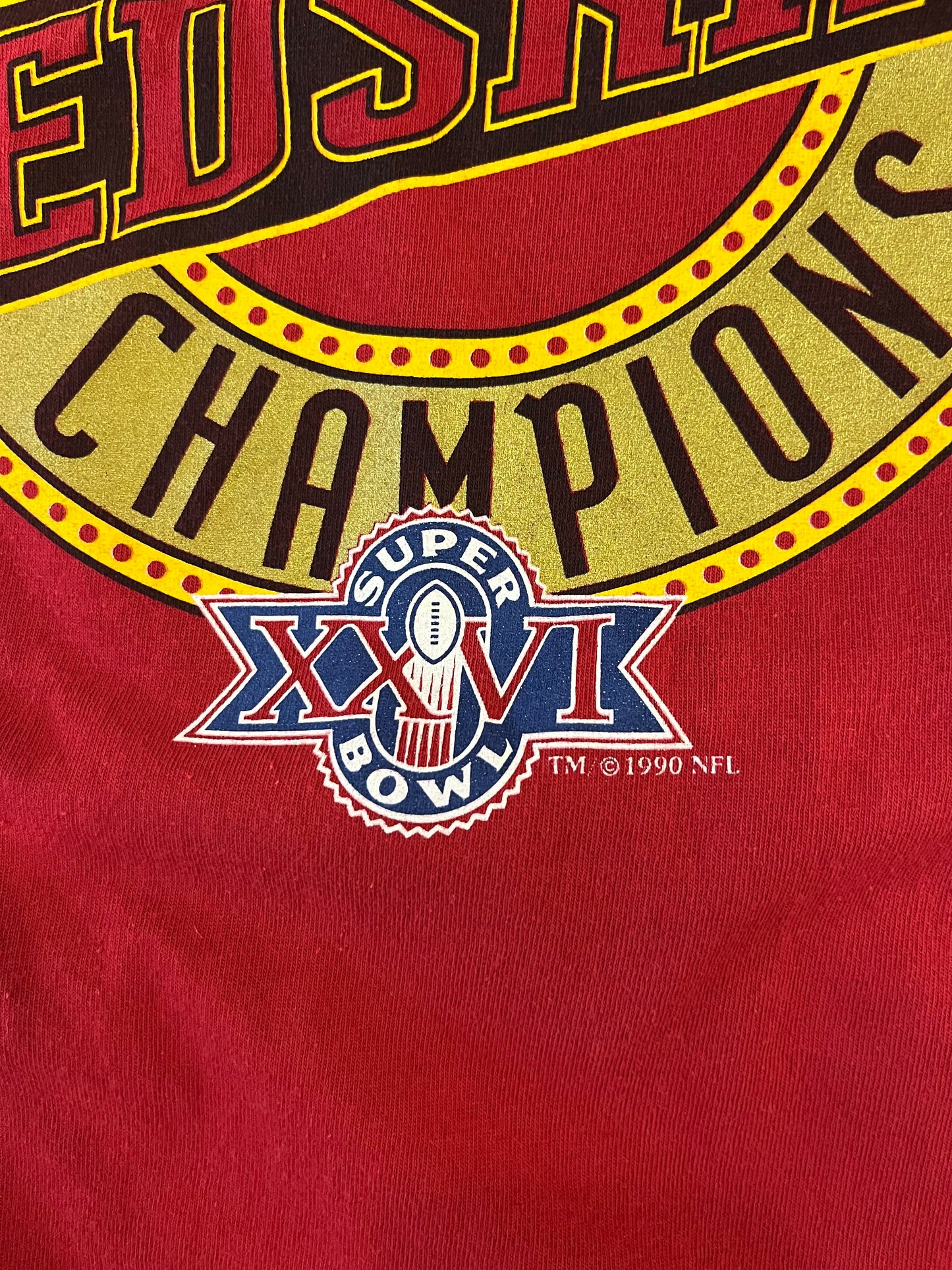 1990 Washington Redskins Super Bowl Nutmeg Tee (XL)