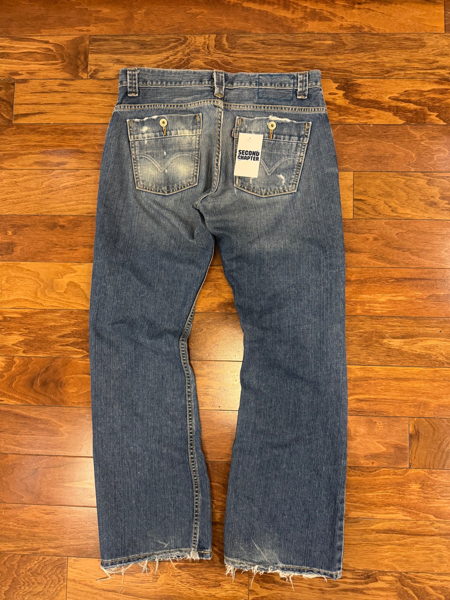 2005 Levi's Silver Tab Boot Cut Dark Wash Jeans (34 x 30)