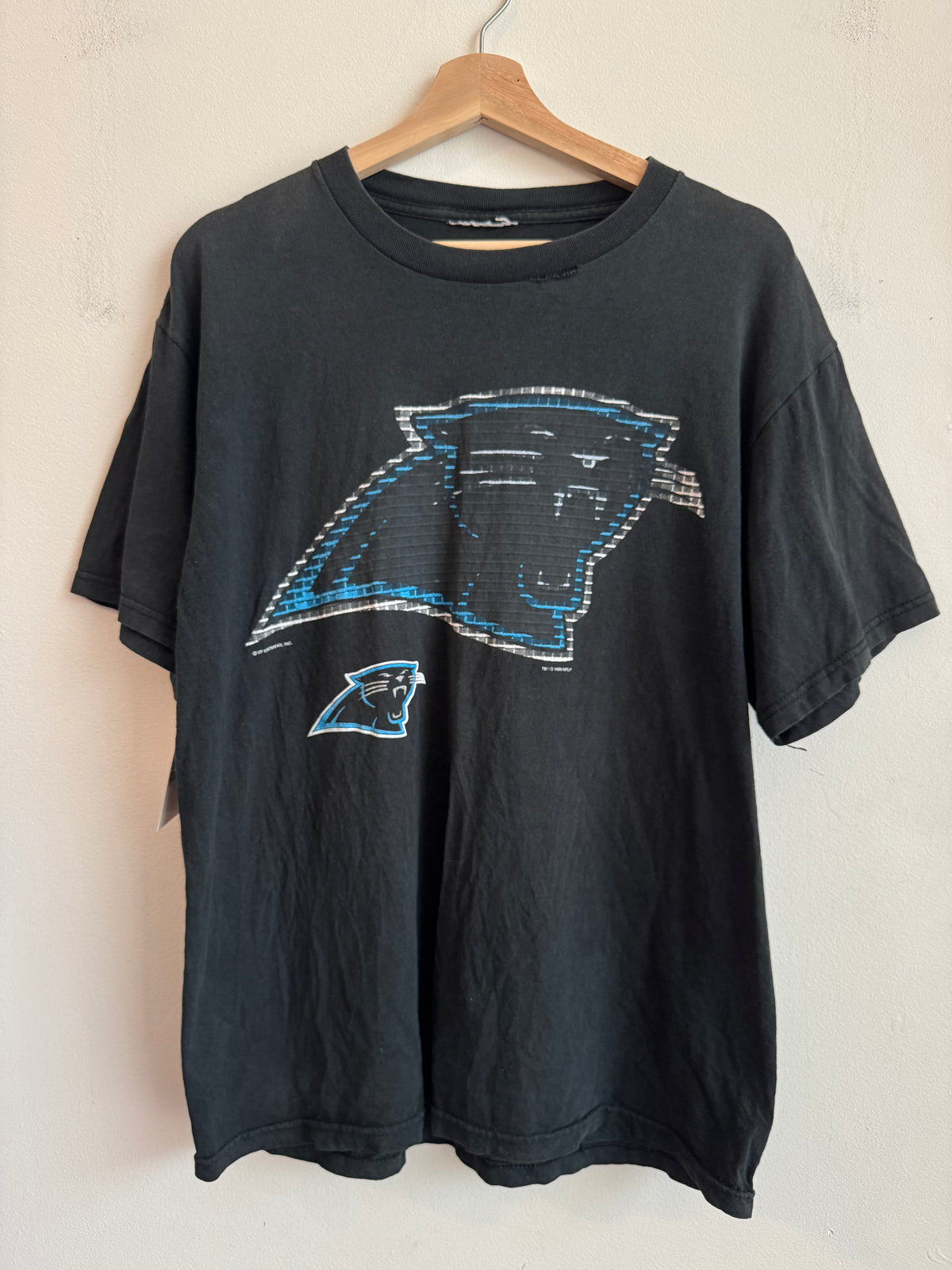 1999 Carolina Panthers Faded Logo Tee (L)