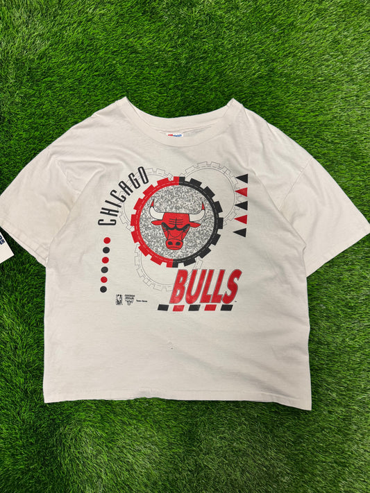 90s Chicago Bulls Team Hanes Vintage NBA Graphic Tee (XL)