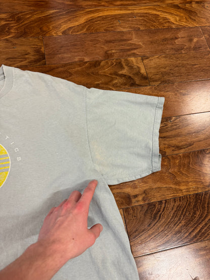 90s Nike Athletics Yellow Swoosh Tee (XL)
