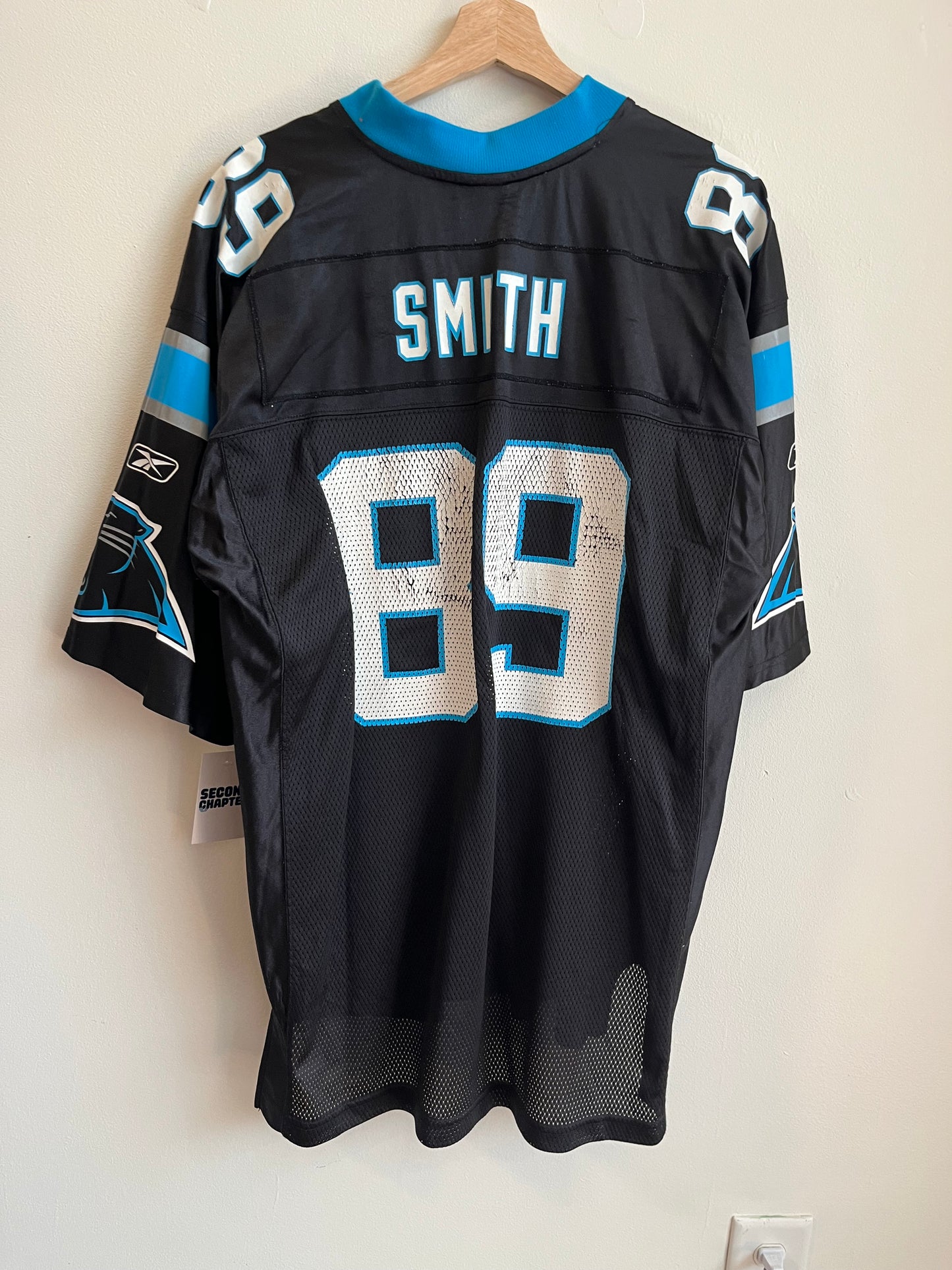 00s Carolina Panthers Steve Smith #89 Home Reebok Jersey (L)