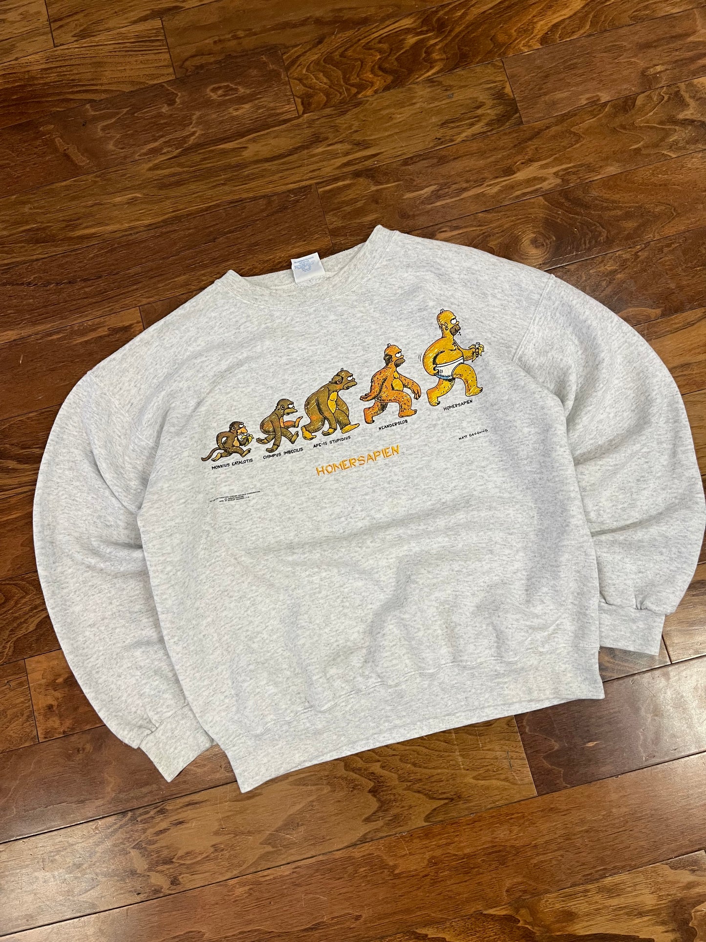 1996 "Homersapien" The Simpsons Crewneck (L)