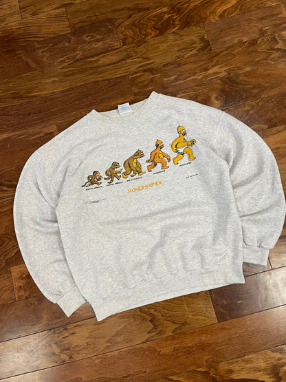 1996 "Homersapien" The Simpsons Crewneck (L)