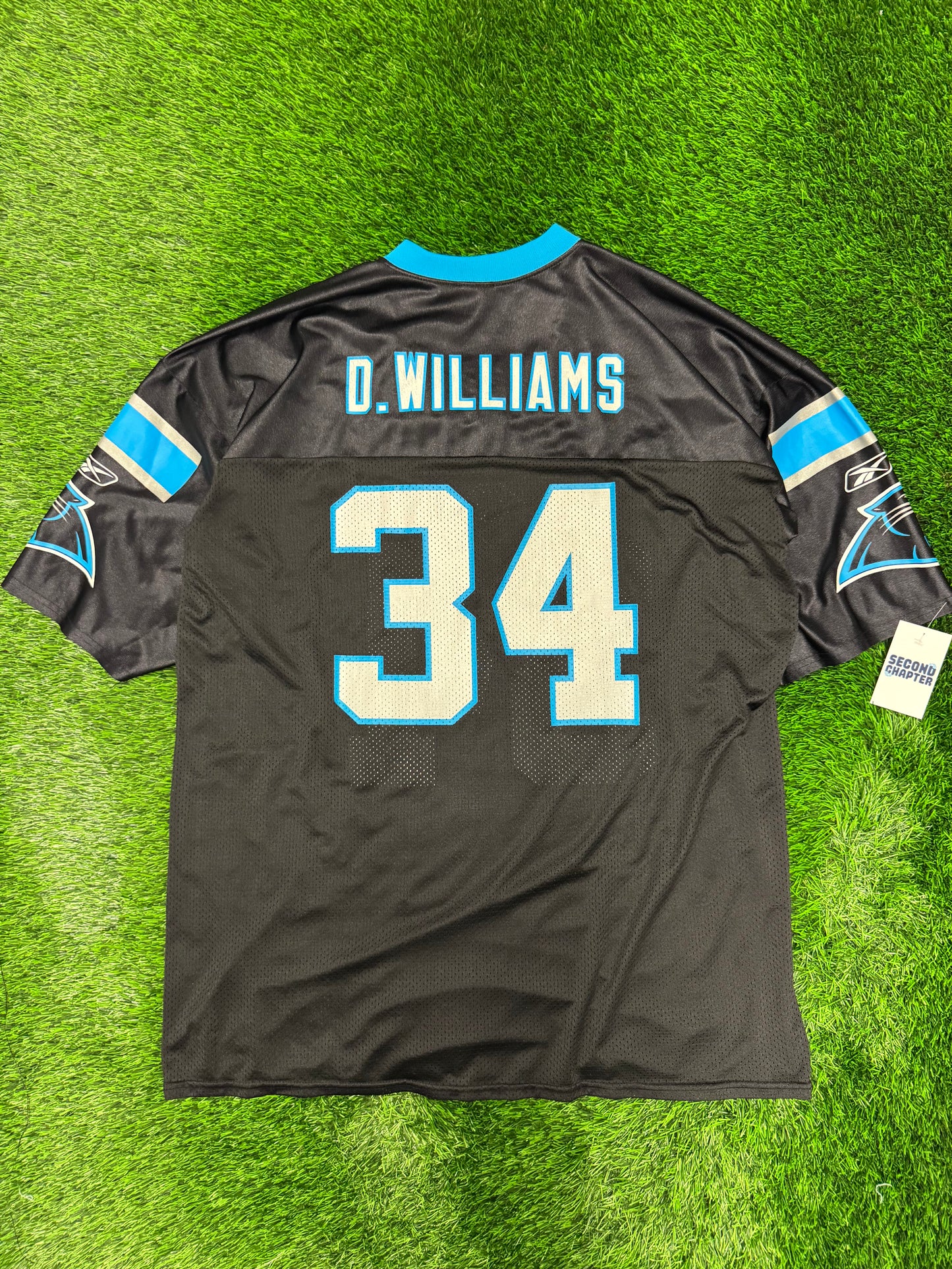 Carolina Panthers DeAngelo Williams #34 Reebok NFL Players Jersey (XXL)