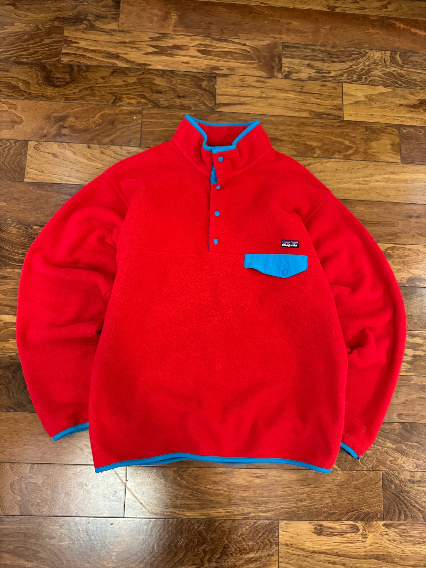 00s Patagonia Synchilla Snap T Red Fleece (XL)