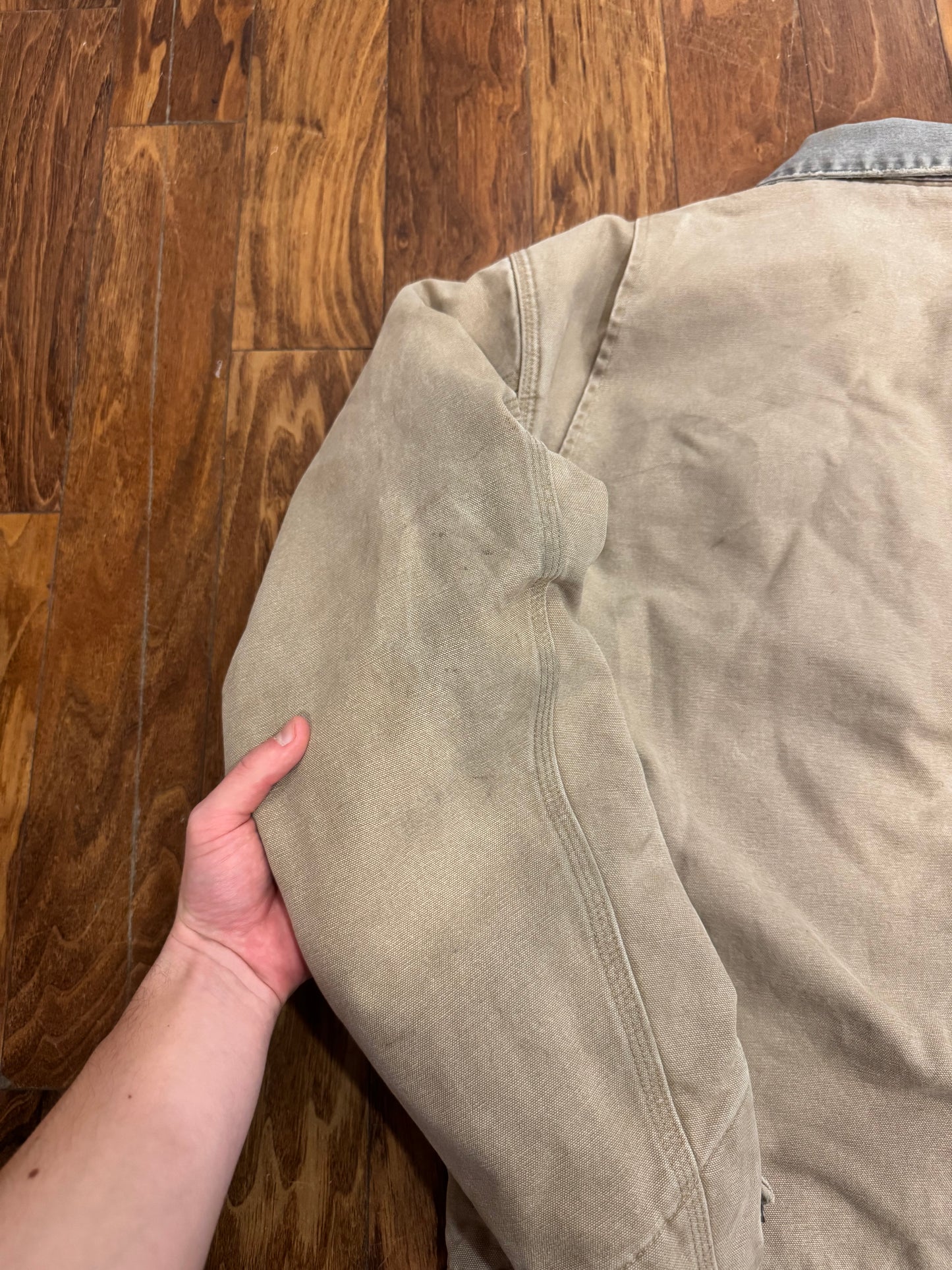 00s Carhartt Detroit Sand Faded Jacket (L)